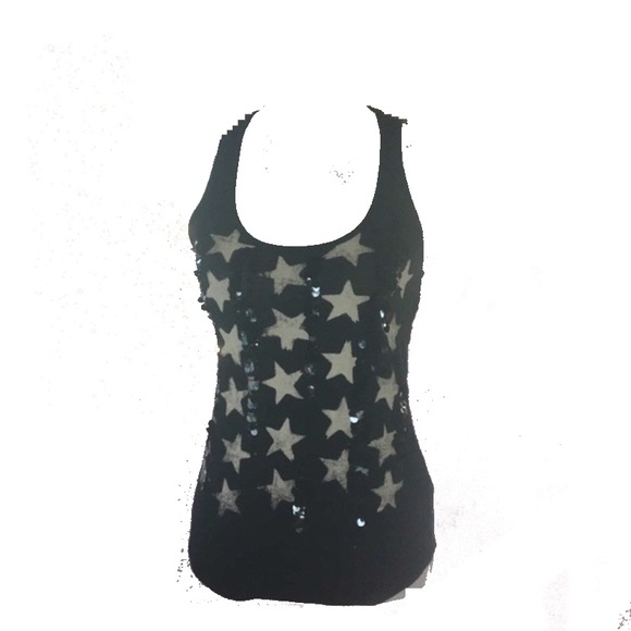 Express | Stars Racerback Tank w/Lace Back | XS - Picture 1 of 5